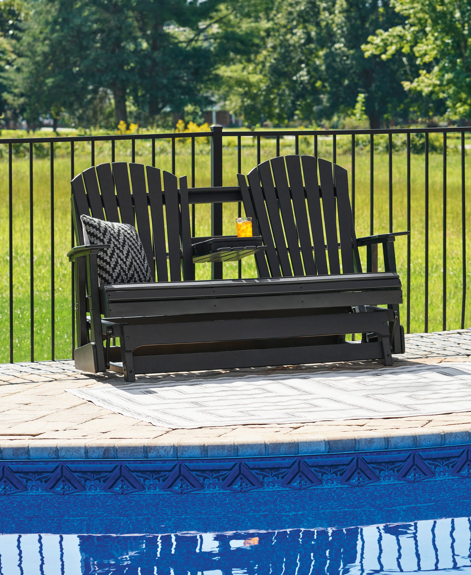 Hyland Wave Outdoor Glider Loveseat