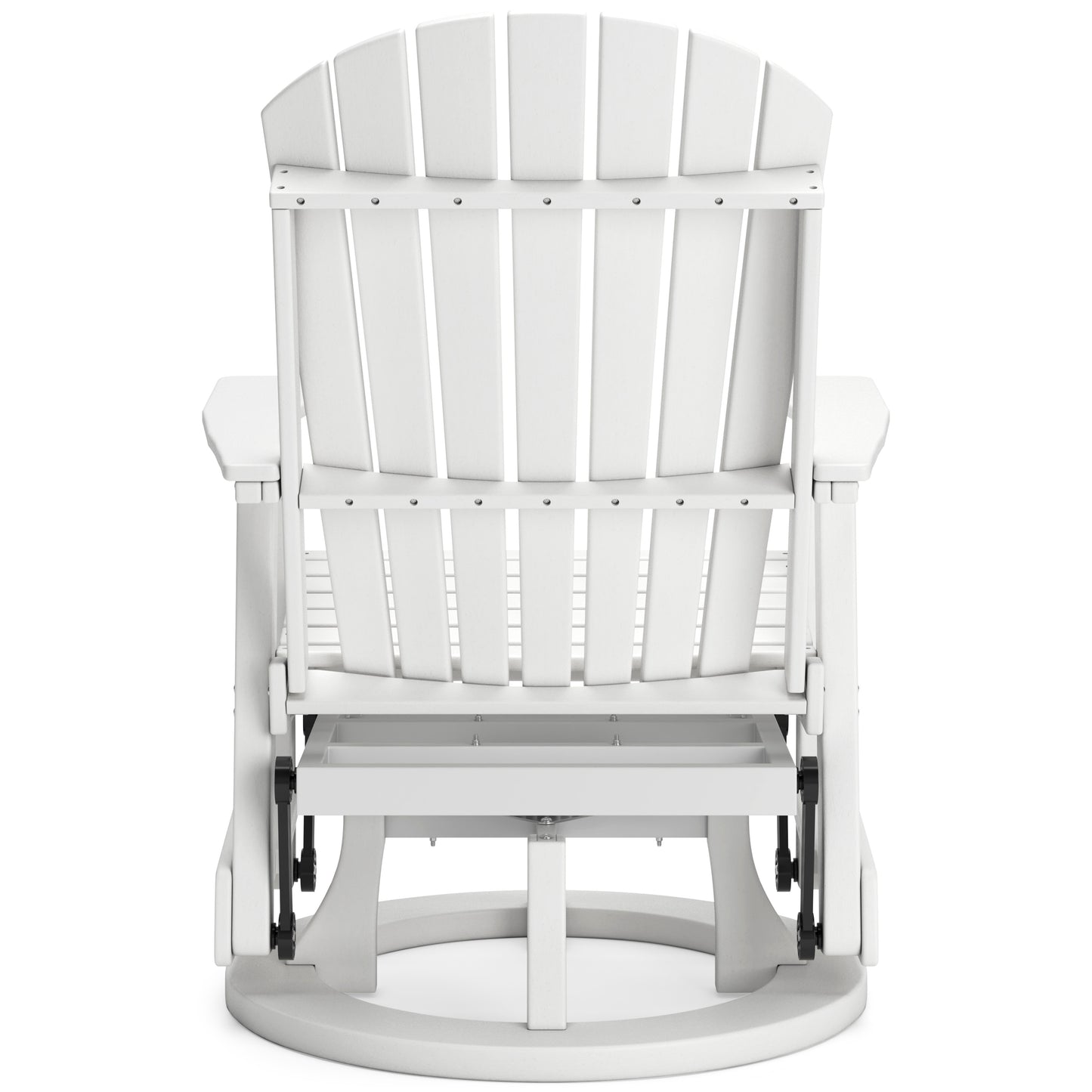 Ashley Hyland Wave Outdoor Patio Swivel Glider Chair White