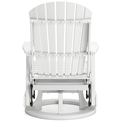 Ashley Hyland Wave Outdoor Patio Swivel Glider Chair White