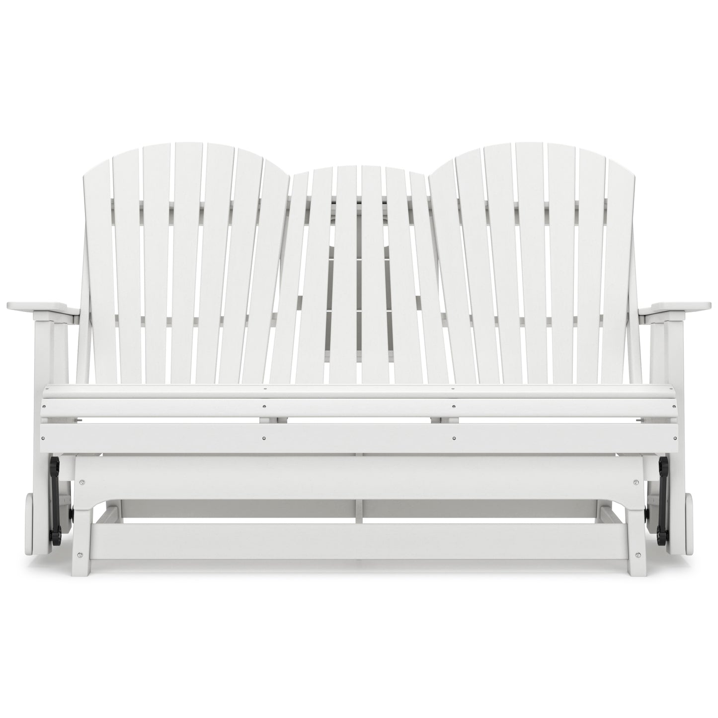 Hyland Wave Outdoor Glider Loveseat White