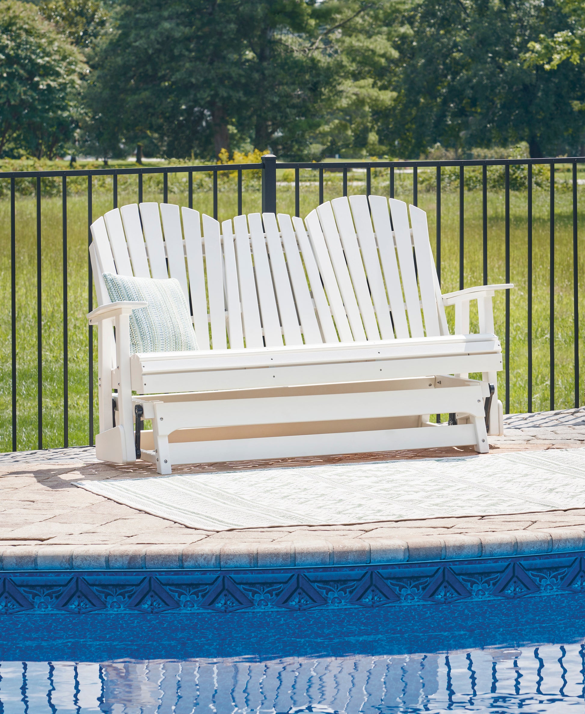 Hyland Wave Outdoor Glider Loveseat
