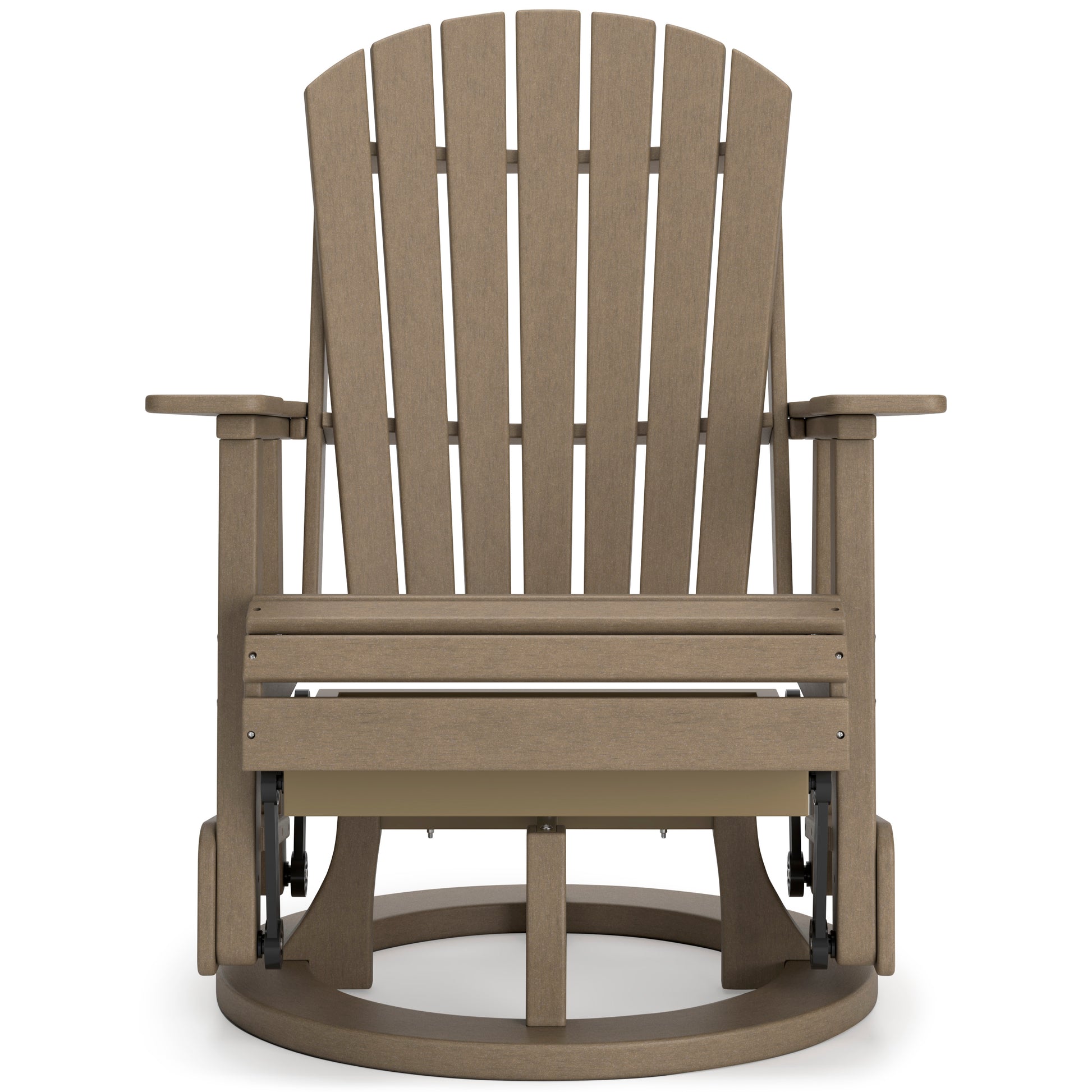 Ashley Hyland Wave Outdoor Patio Swivel Glider Chair Driftwood