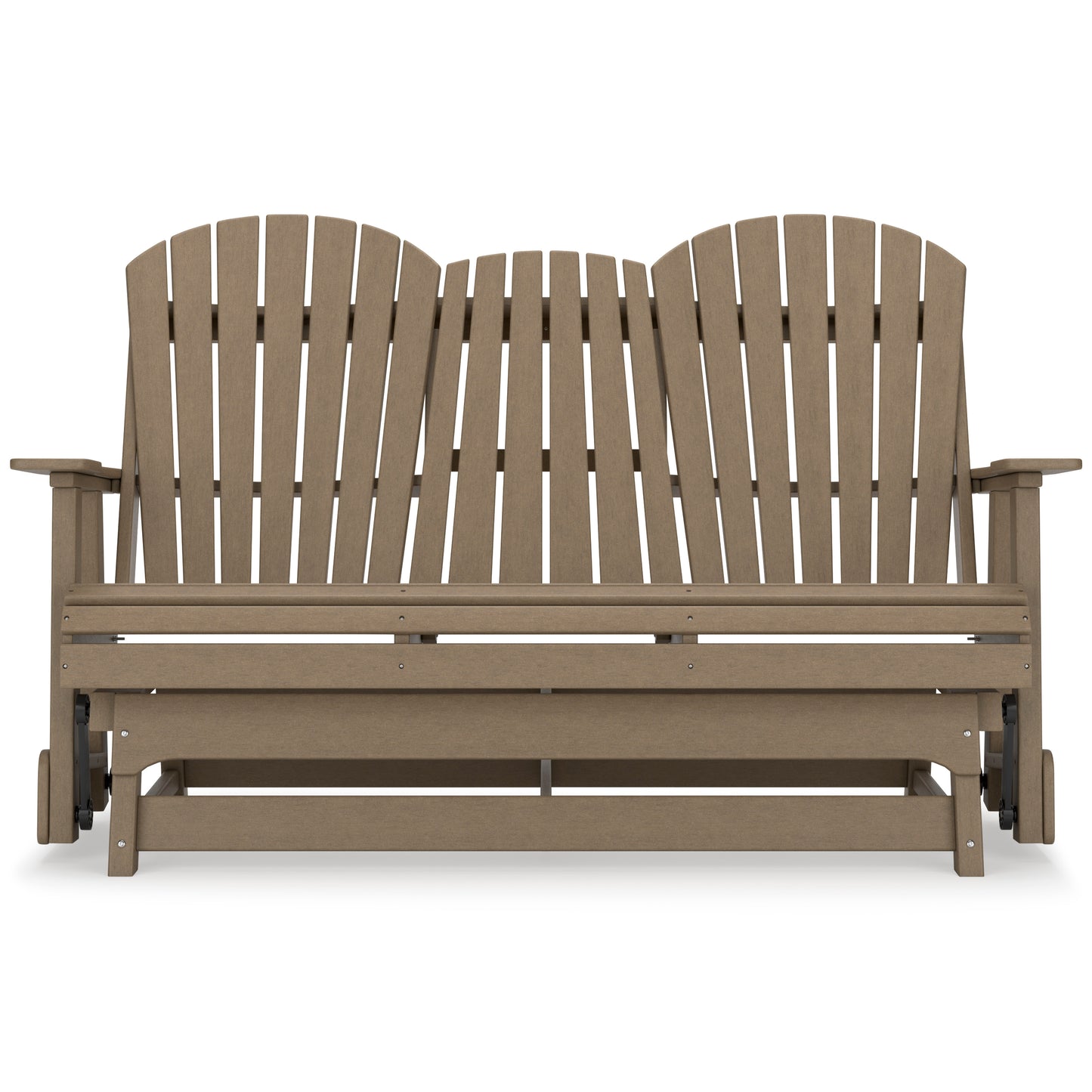 Hyland Wave Outdoor Glider Loveseat Driftwood