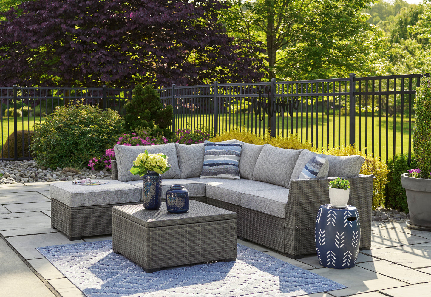 Ashley Petal Road 4-Piece Outdoor Patio Set