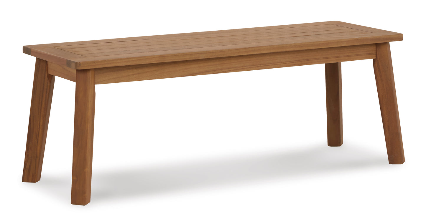 Ashley Janiyah Outdoor Patio Dining Bench
