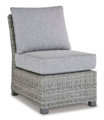 Naples Beach Armless Chair with Cushion