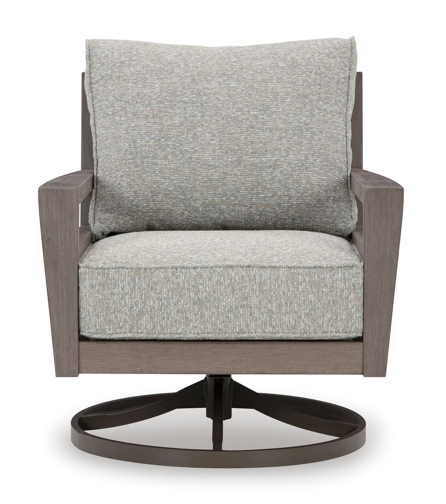 Ashley Hillside Barn Outdoor Patio Swivel Lounge Chair with Cushion