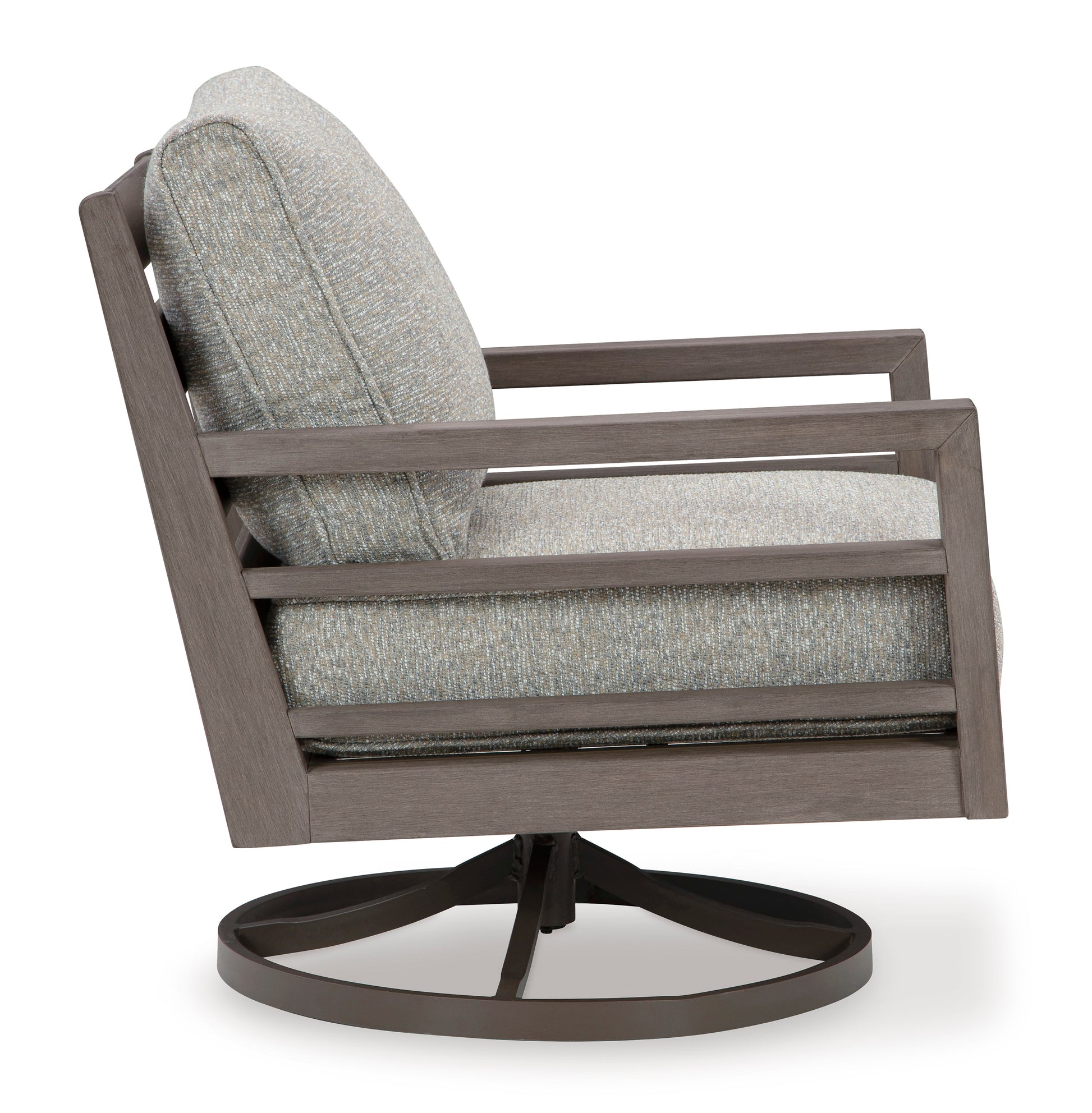 Ashley Hillside Barn Outdoor Patio Swivel Lounge Chair with Cushion