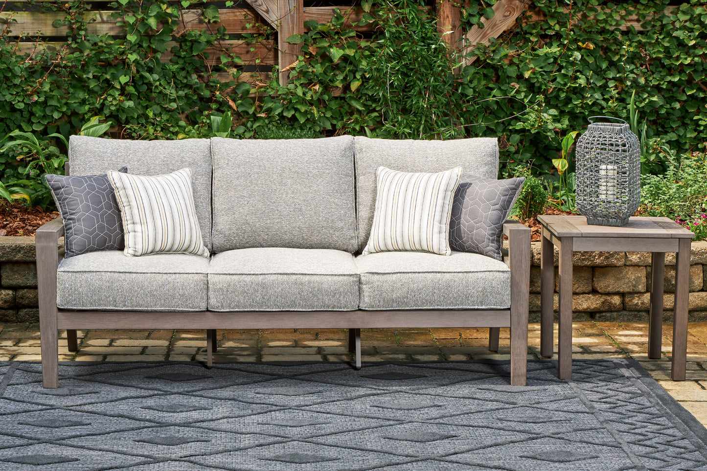 Ashley Hillside Barn Outdoor Patio Sofa with Cushion