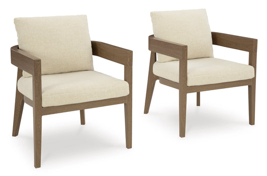 Ashley Serene Bay Outdoor Patio Dining Arm Chair (Set of 2)