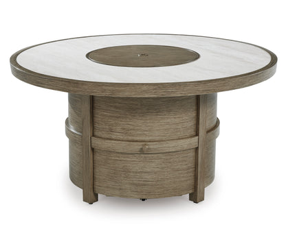 Rainier Ranch Outdoor Dining Fire Pit Table