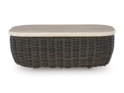 Ashley Kimora Outdoor Patio Rectangular Cocktail Table