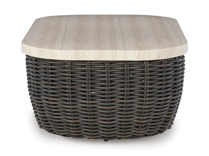Ashley Kimora Outdoor Patio Rectangular Cocktail Table