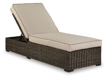 Coastline Outdoor Chaise Lounge with Cushion