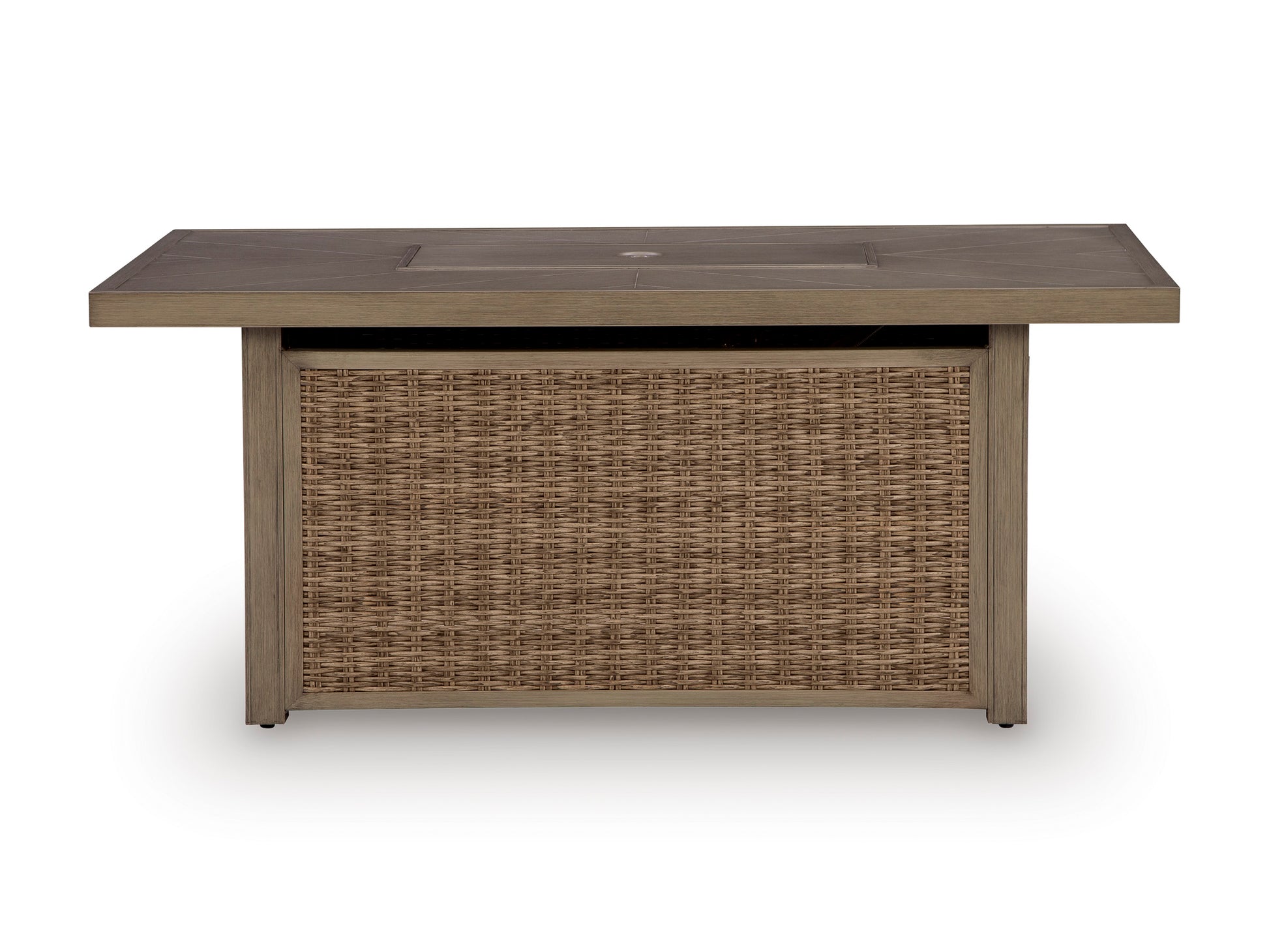 Revare Beach Rectangular Fire Pit Table