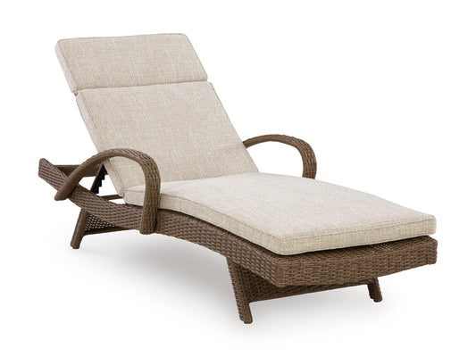 Revare Beach Chaise Lounge with Cushion
