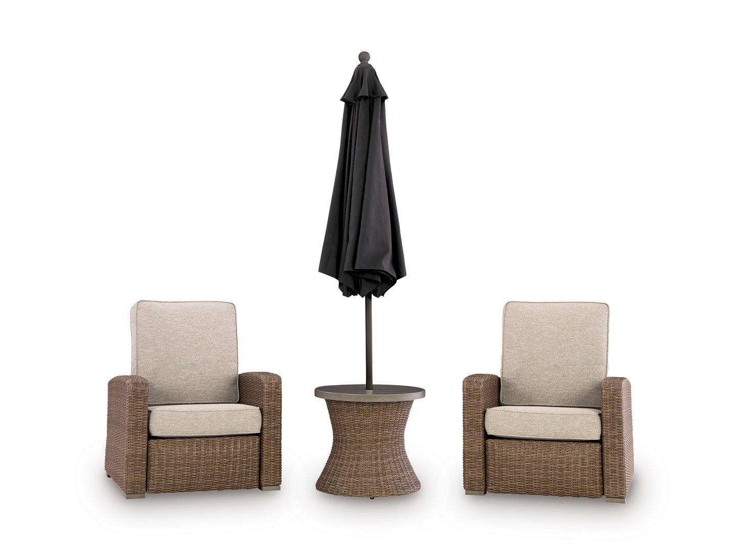 Ashley Revare Beach Outdoor Patio Round End Table