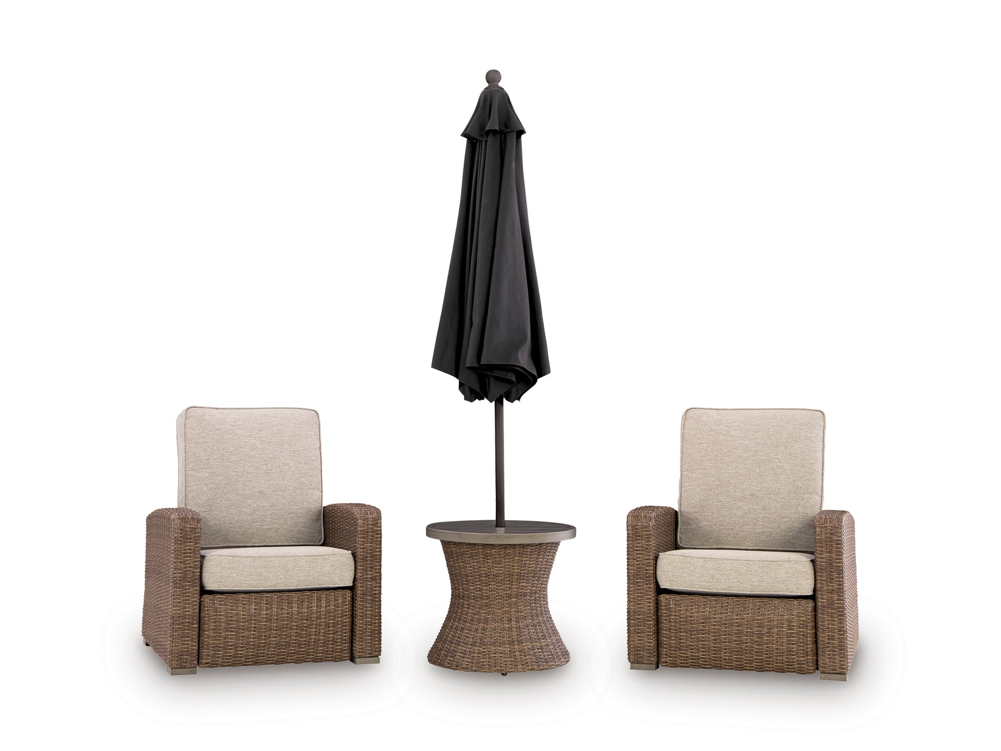 Ashley Revare Beach Outdoor Patio Round End Table
