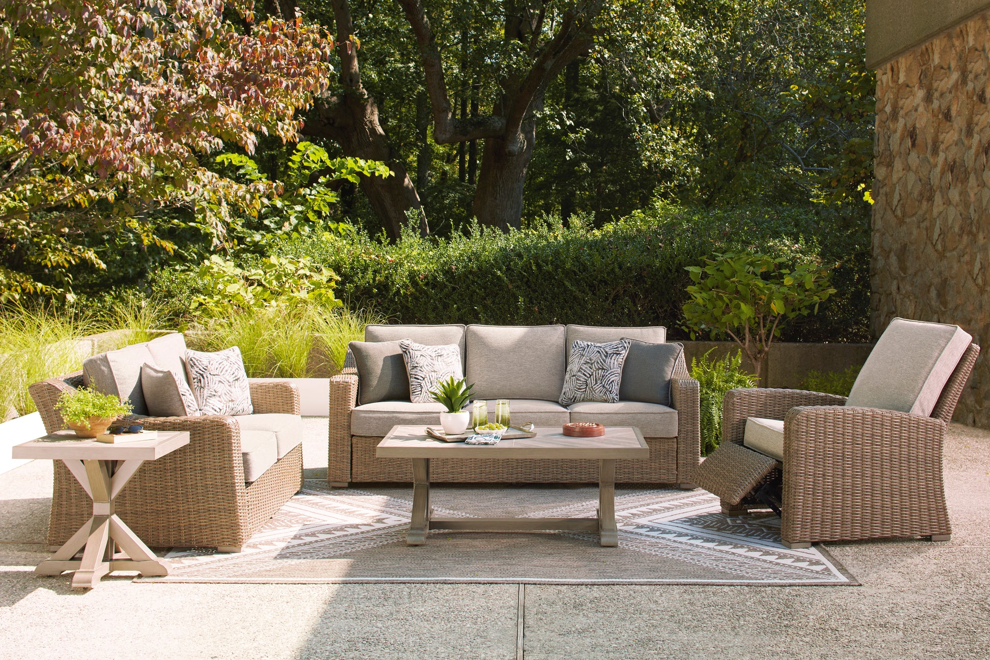 Ashley Revare Beach Sofa Outdoor Patio with Cushion