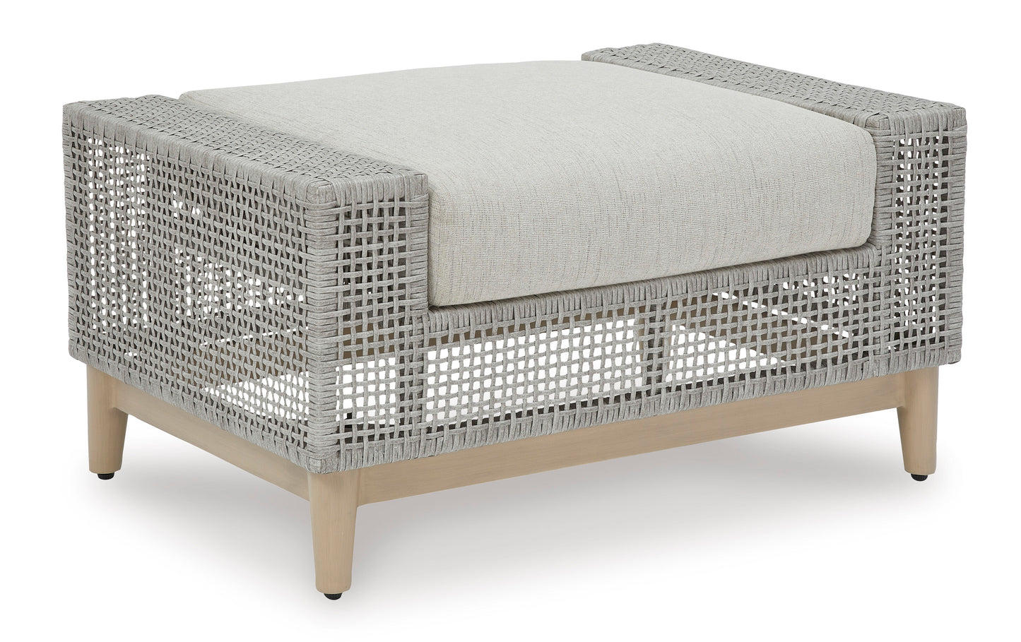 Ashley Seton Creek Outdoor Patio Ottoman with Cushion