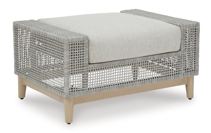 Ashley Seton Creek Outdoor Patio Ottoman with Cushion