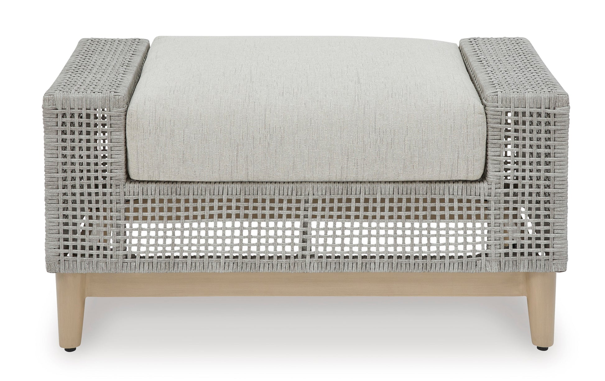 Ashley Seton Creek Outdoor Patio Ottoman with Cushion