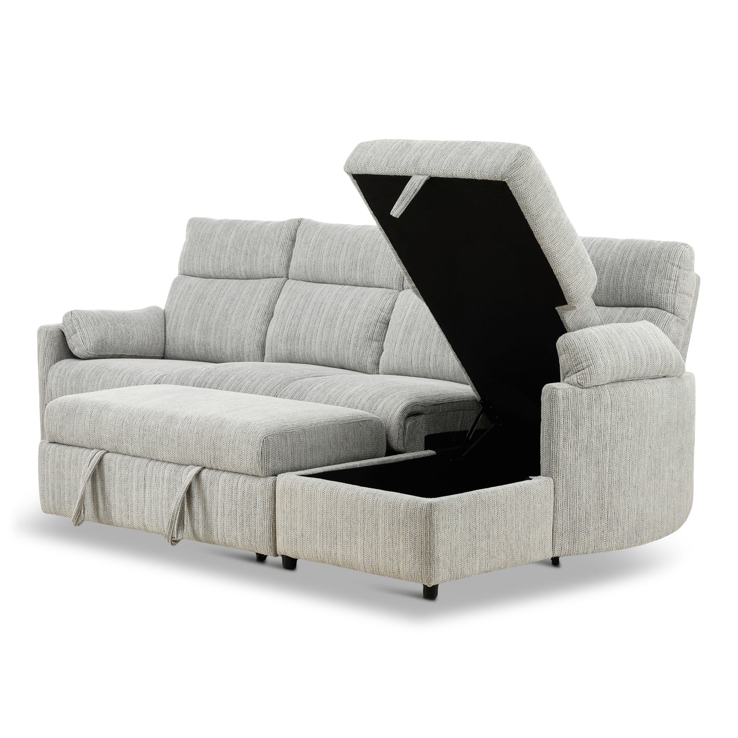 Chamberlain 3-Piece Power Reclining Sectional with Pullout Bed