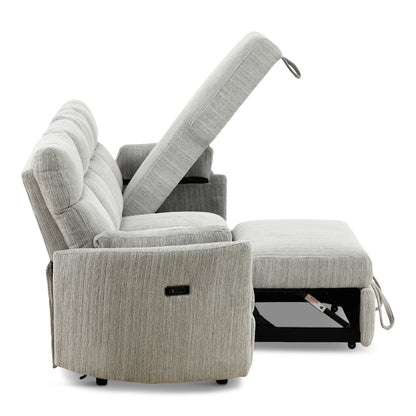 Chamberlain 3-Piece Power Reclining Sectional with Pullout Bed