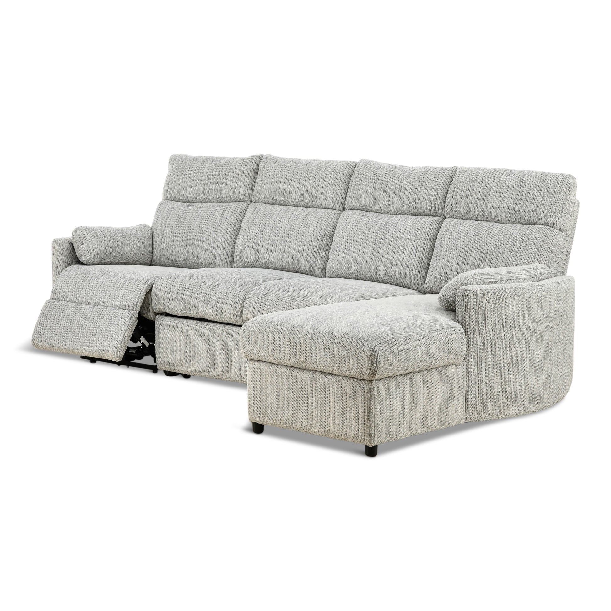 Chamberlain 3-Piece Power Reclining Sectional with Pullout Bed
