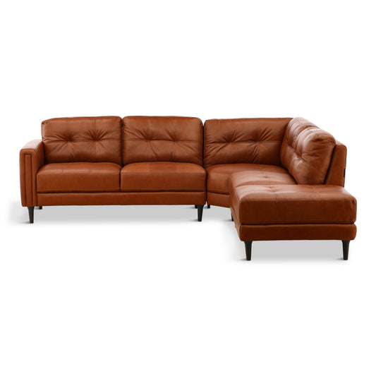 Alaric 3-Piece Leather Sectional