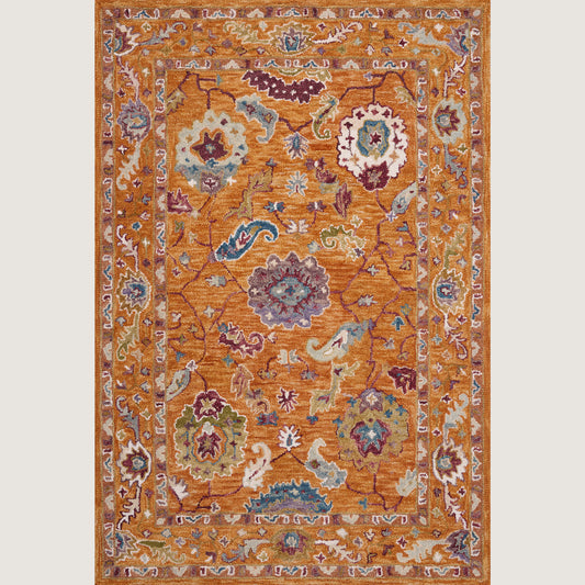 Padma Orange/Multi-Colored Rug 8'6" x 12'