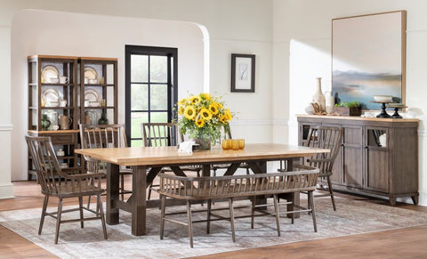 XXX's and OOO's Trestle Dining Table – Levin Furniture