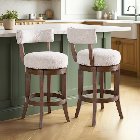 Mystic 26" Swivel Counter Height Barstool - Brown