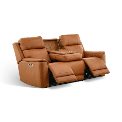 Samarah Power Reclining Leather Sofa