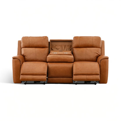 Samarah Power Reclining Leather Sofa
