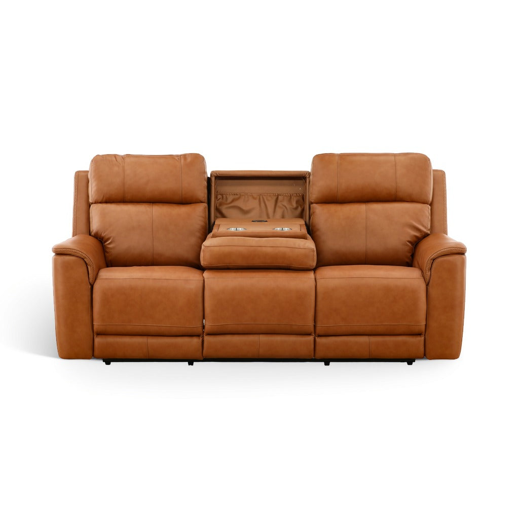 Samarah Power Reclining Leather Sofa