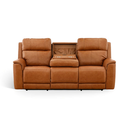 Samarah Power Reclining Leather Sofa