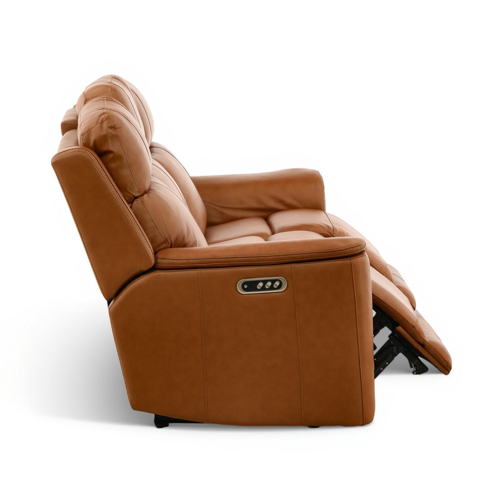 Samarah Power Reclining Leather Sofa