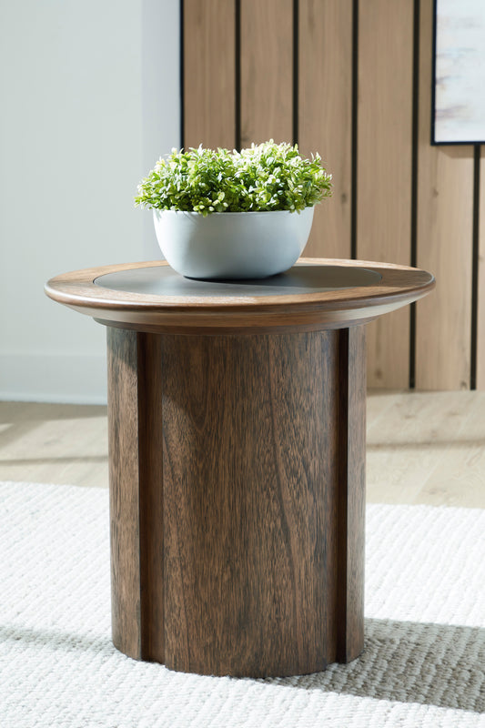 Ashley Dontayne Round End Table - alternate view