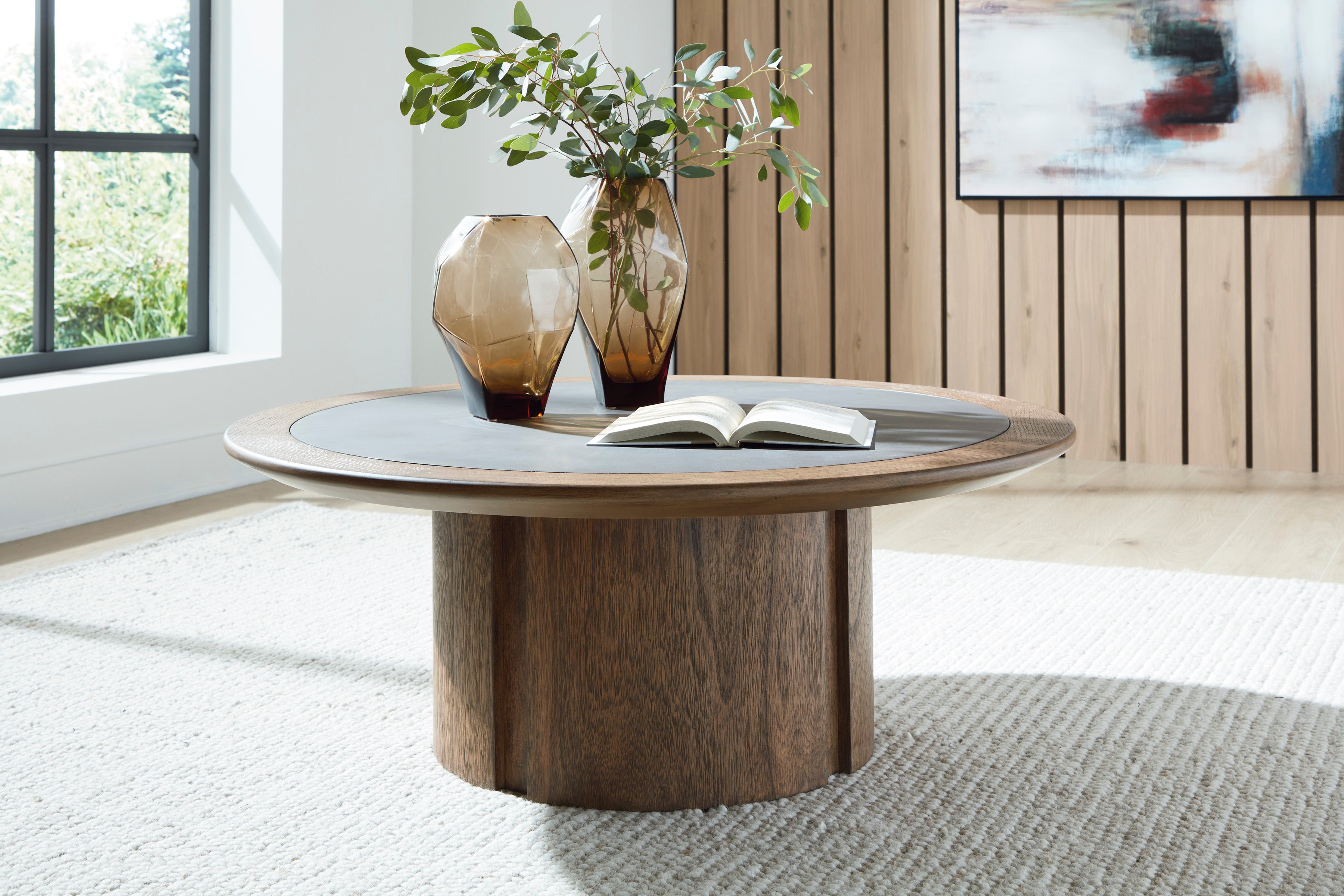 Ashley Dontayne Round Coffee Table – Levin Furniture