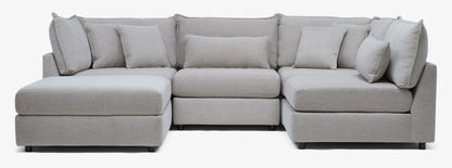 Tanner 5-Piece U-Sofa Bumper Sectional