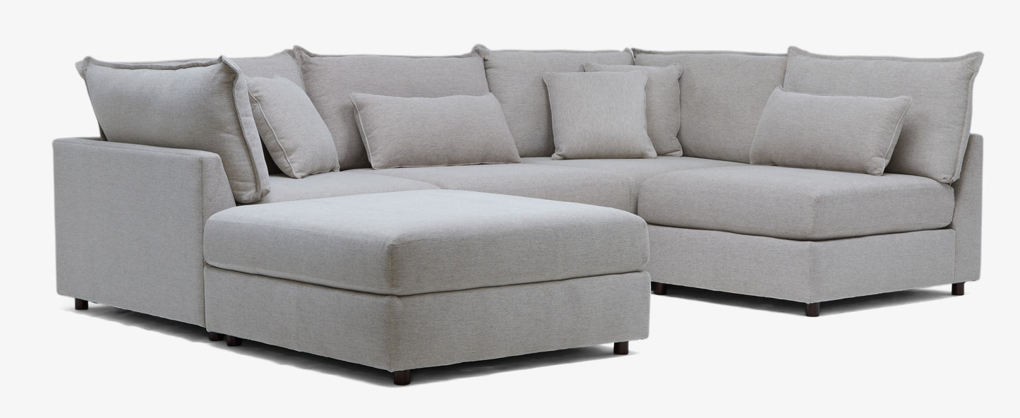 Tanner 5-Piece U-Sofa Bumper Sectional