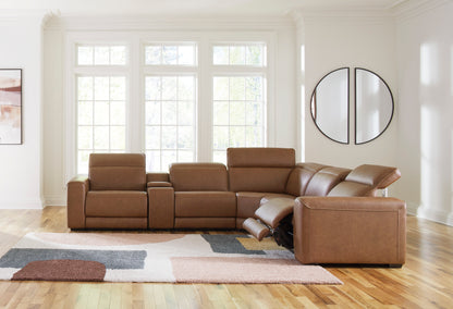 Rally-Up 6-Piece Power Reclining Sectional with Console