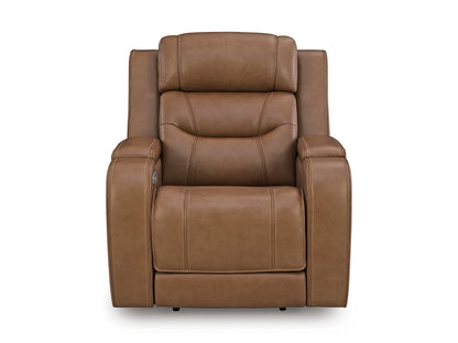 Dreamer Power Recliner with Audio Seating Caramel