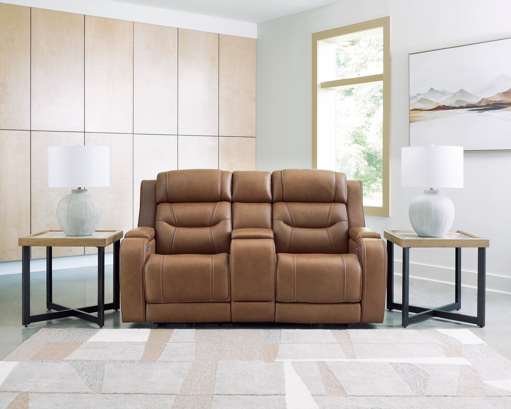 Dreamer Power Reclining Console Loveseat with Audio Seating