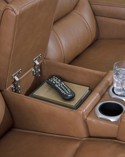 Dreamer Power Reclining Console Loveseat with Audio Seating