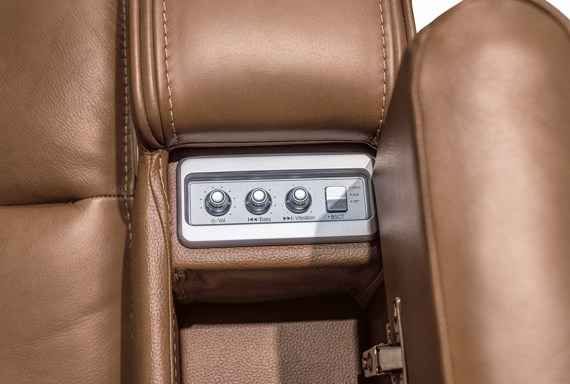 Dreamer Power Reclining Console Loveseat with Audio Seating