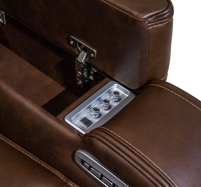 Dreamer Power Reclining Console Loveseat with Audio Seating