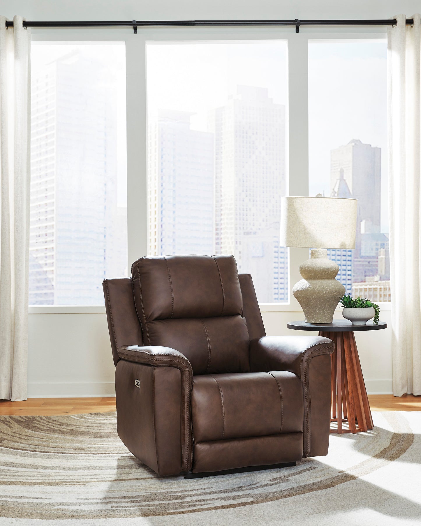 Beryton Power Recliner with Adjustable Headrest