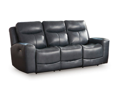 Momentum Moves Leather Power Reclining Sofa with Adjustable Headrest